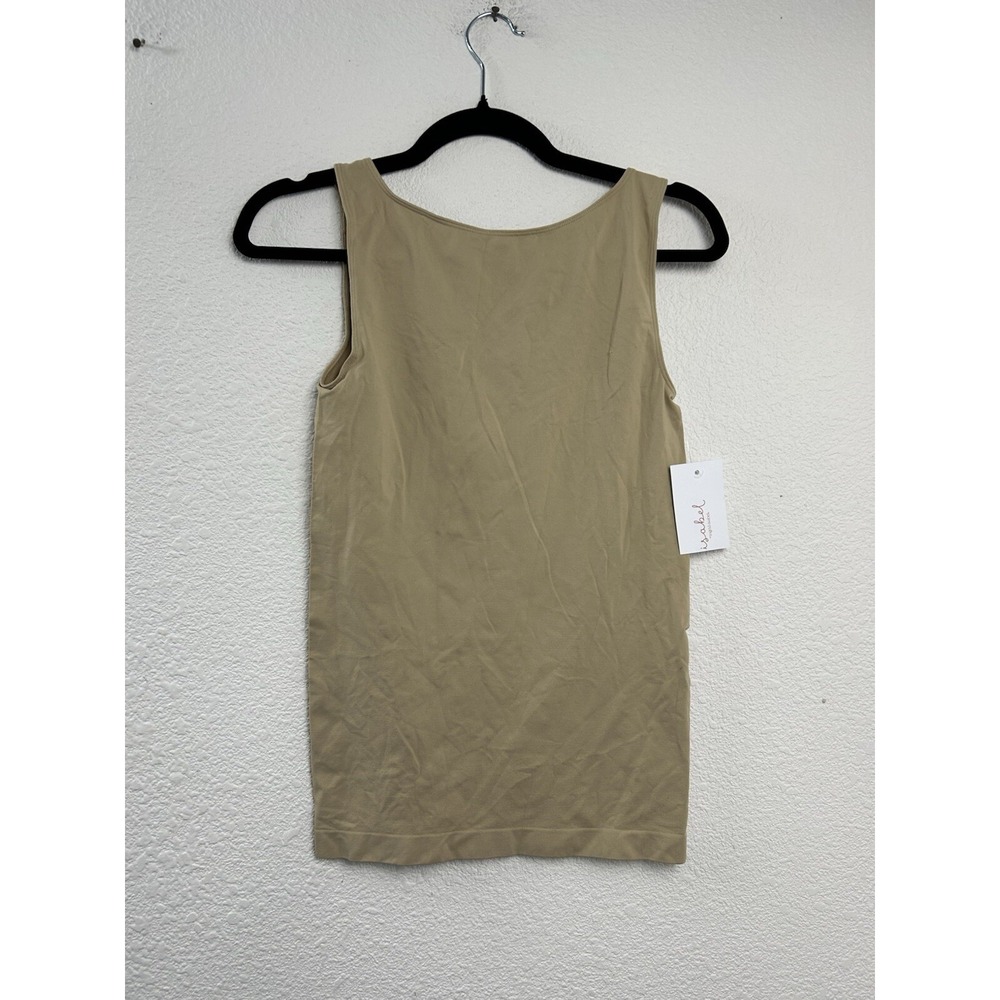 Isabel Maternity Ballet Tank Top Black Size Small Tan
